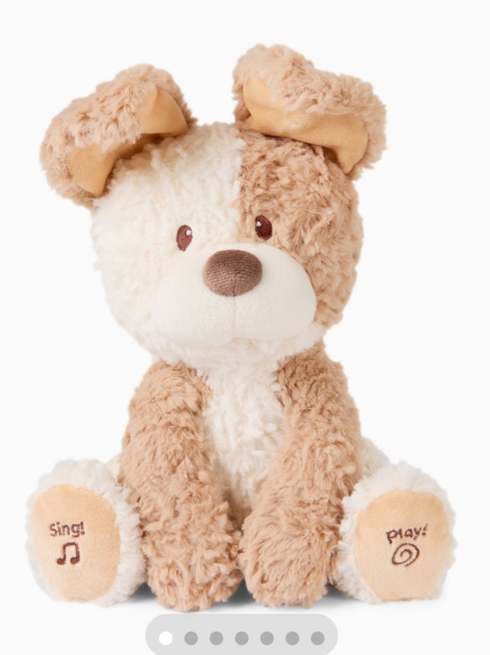GUND Baby Peeki The Puppy Animated EUC
